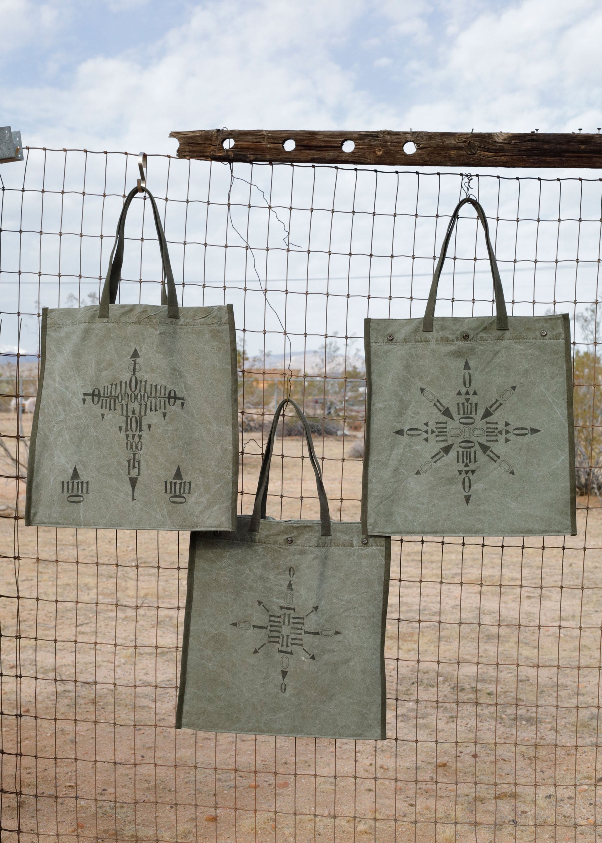 Stamped Art Market Bag No4