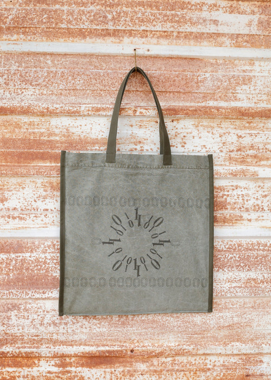 Stamped Art Market Bag No4