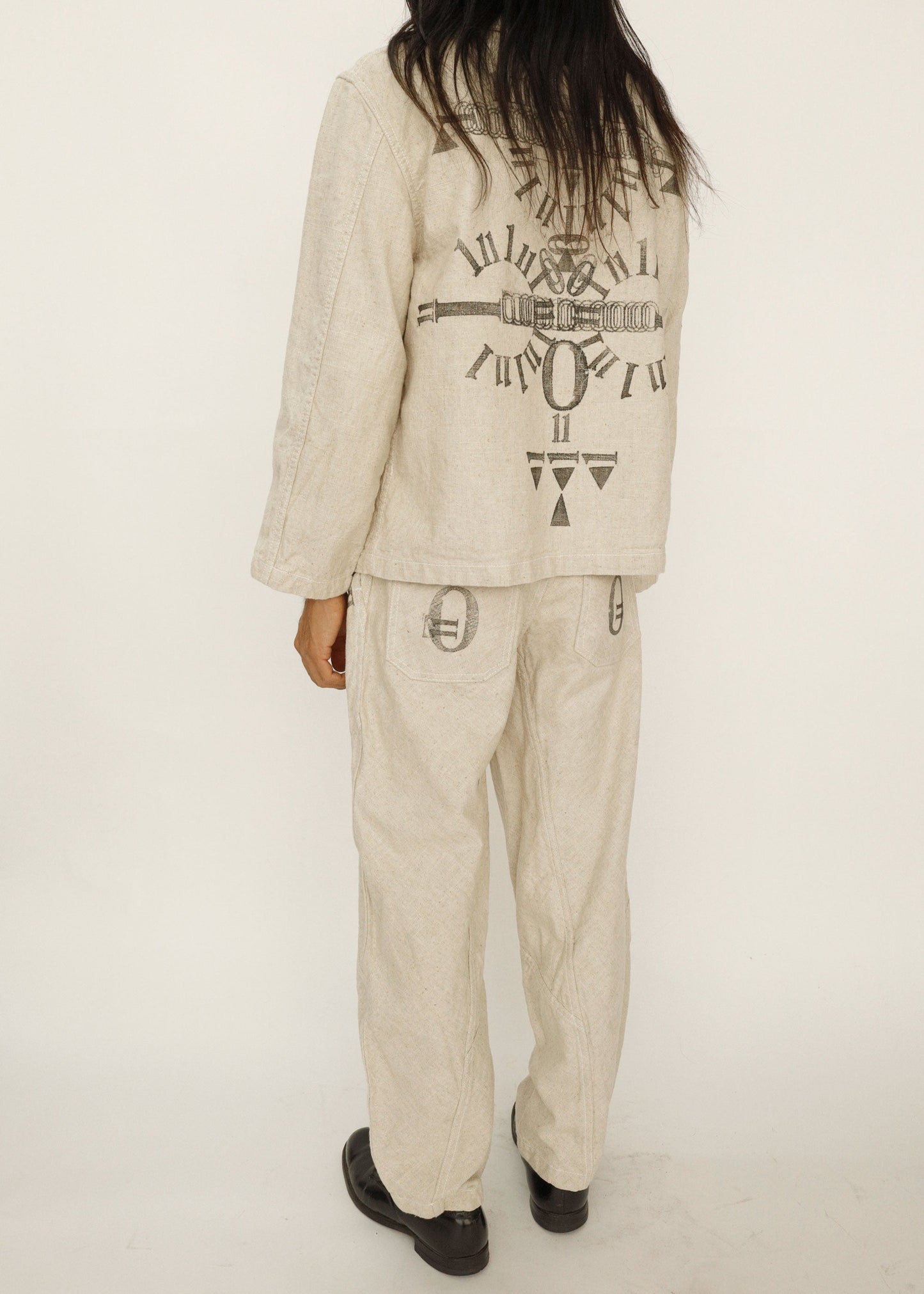 Hand Made One Mile Linen Pants Ivory S