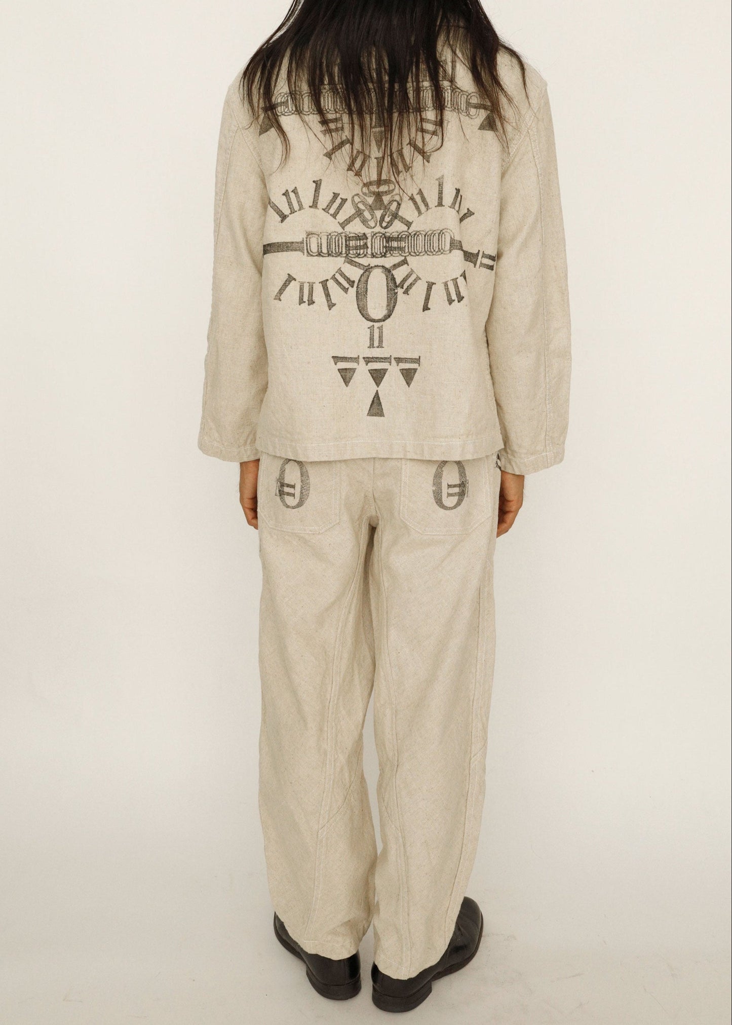 Hand Made One Mile Linen Pants Ivory S