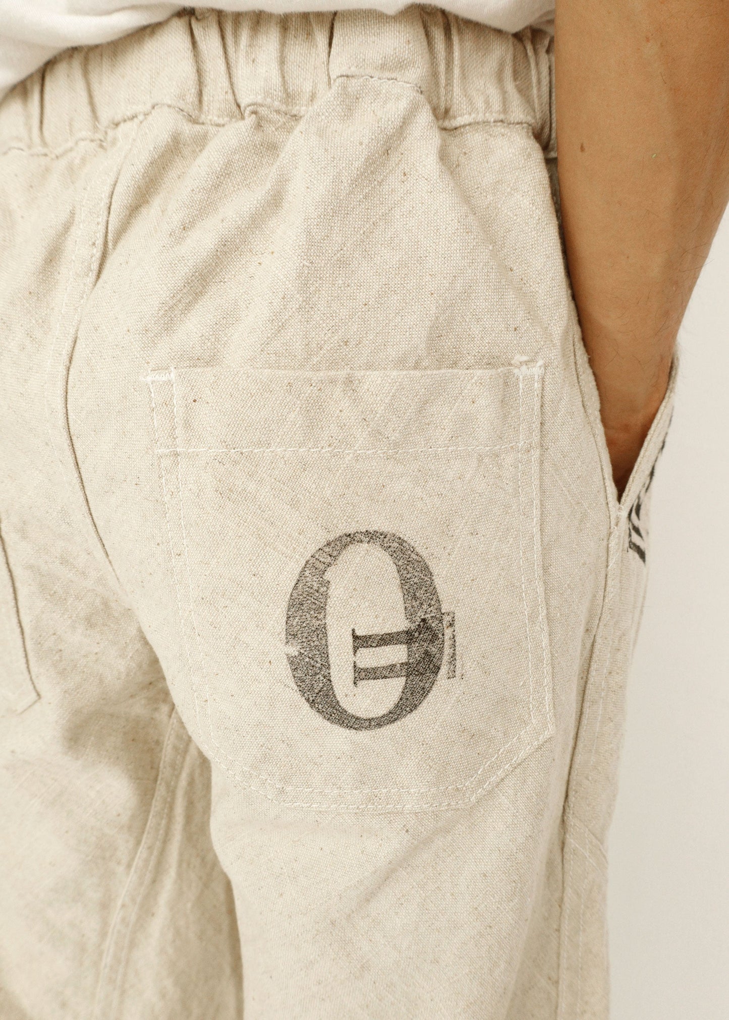 Hand Made One Mile Linen Pants Ivory S