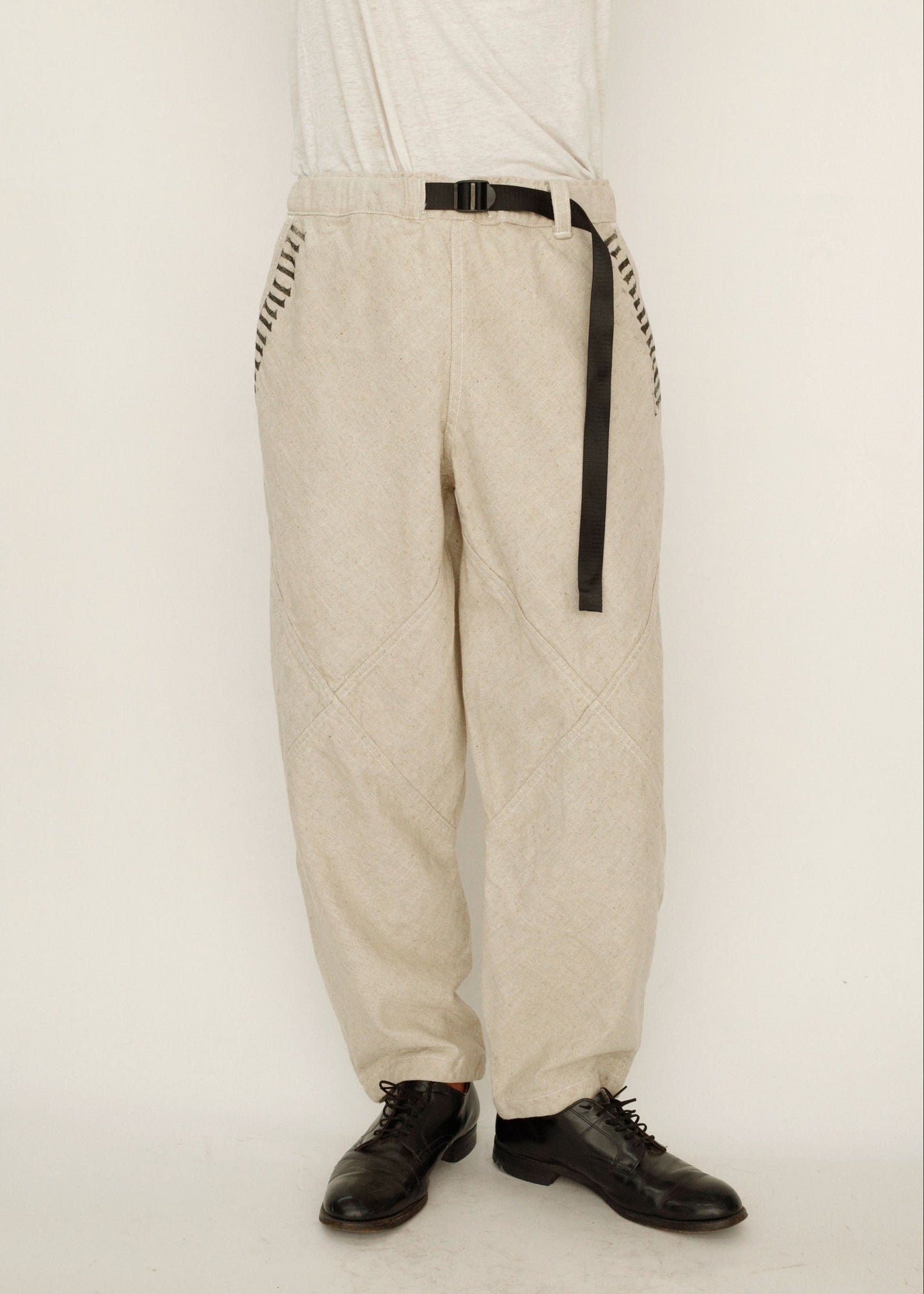 Hand Made One Mile Linen Pants Ivory S