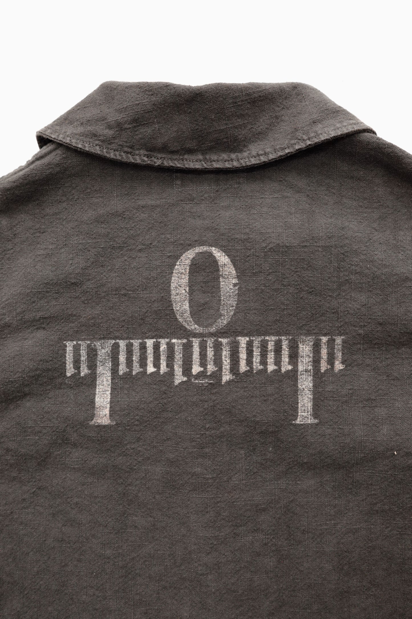 Hand Stamped One Mile Linen Jacket BLK M