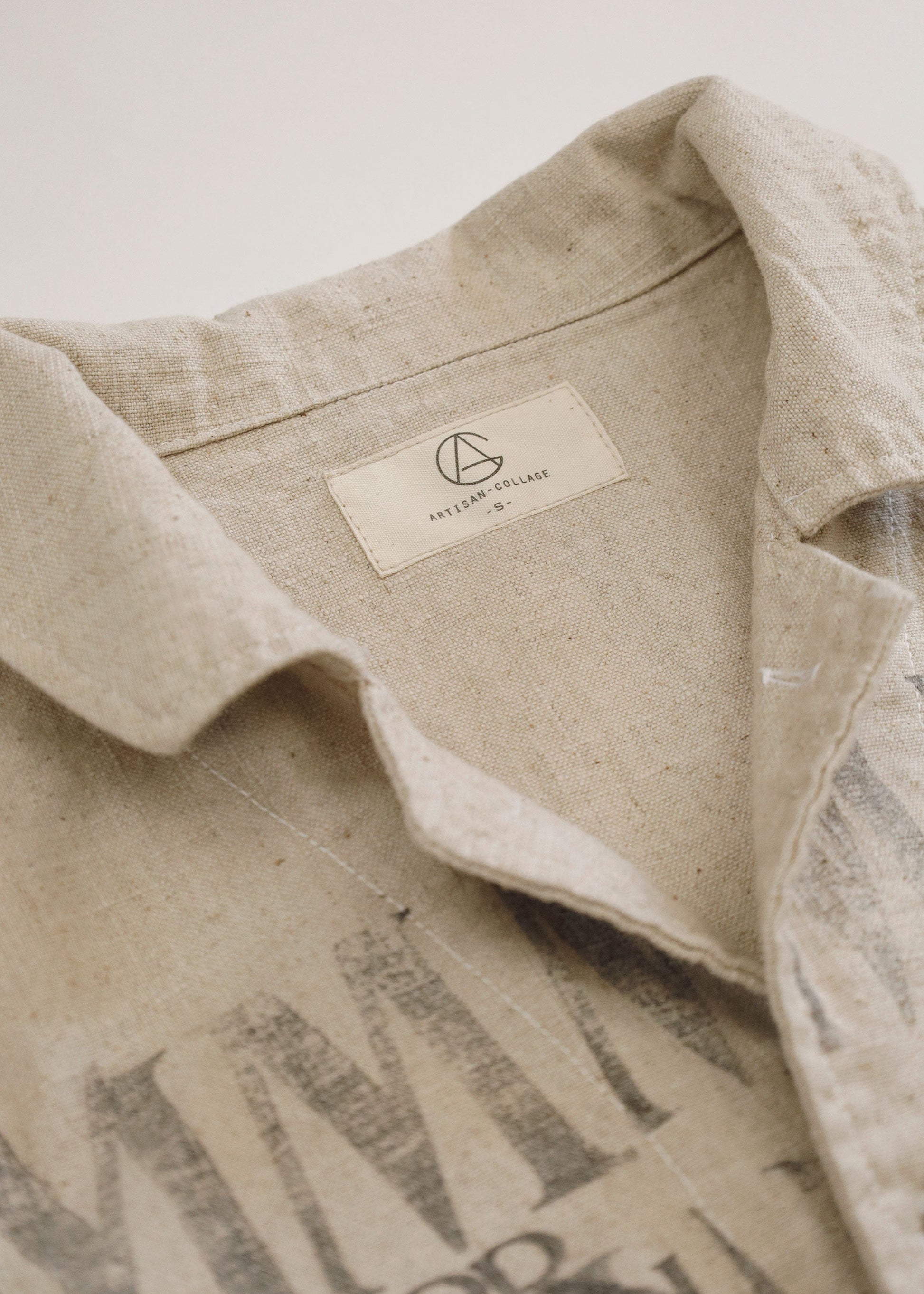 Hand Stamped One Mile Linen Jacket No.1