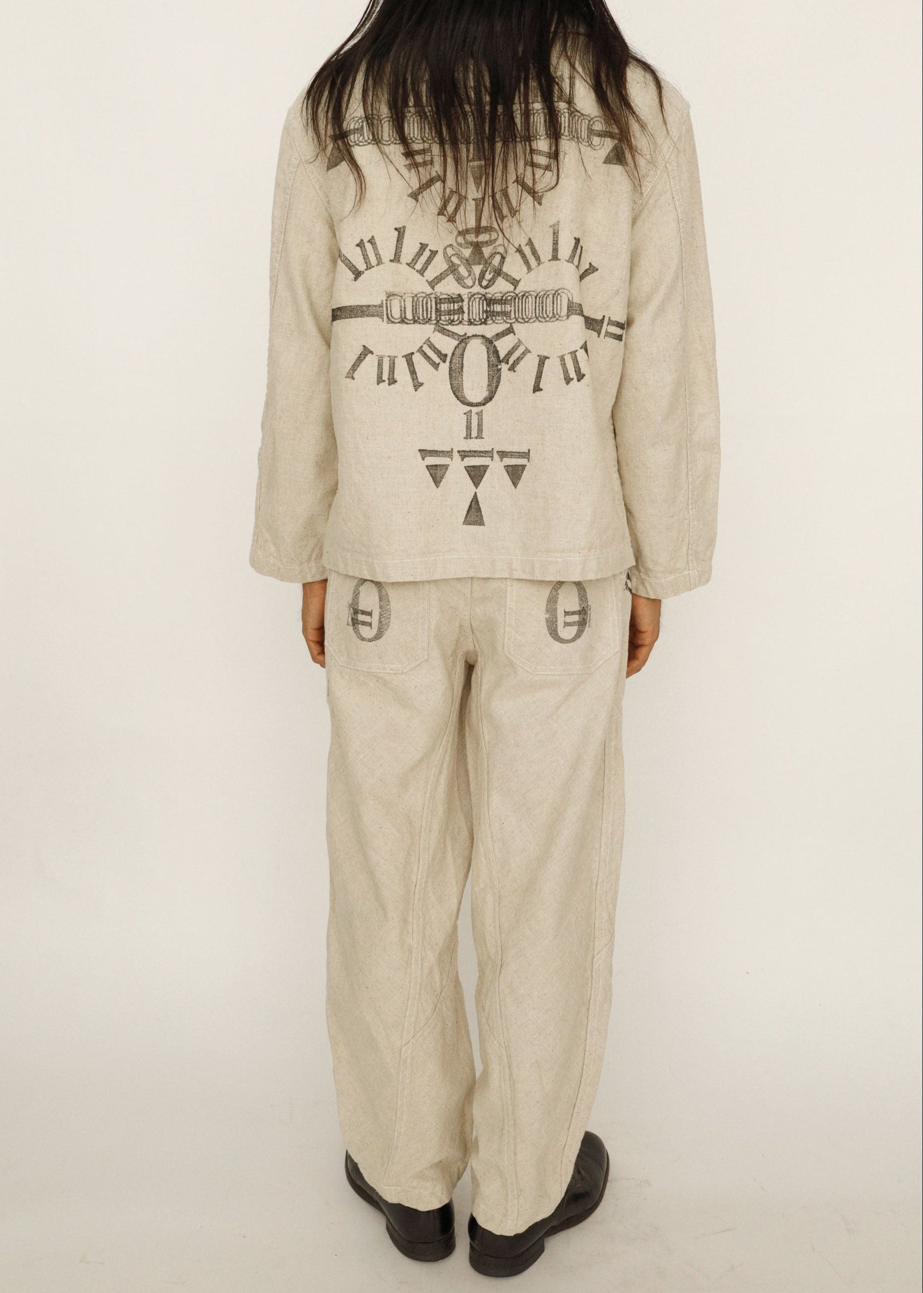 Hand Made One Mile Linen Pants Ivory S