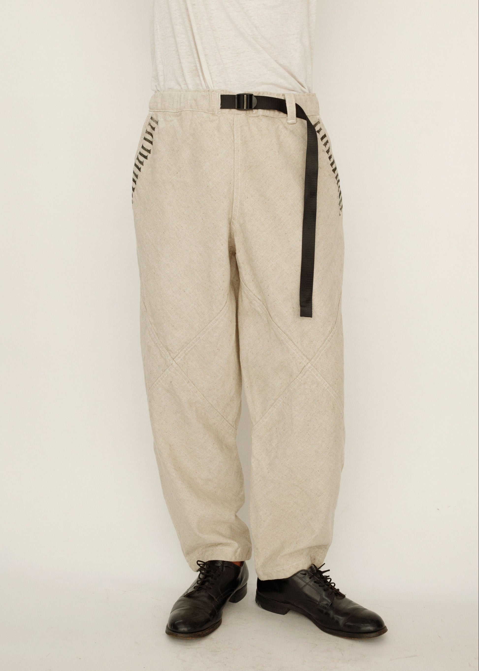 Hand Made One Mile Linen Pants Ivory S
