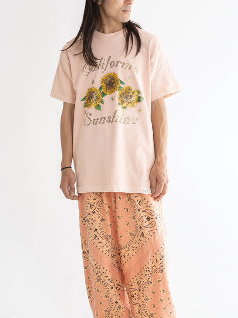 Mud Dyed Vintage T-shirt "California Sunshine" - Le Cerecle