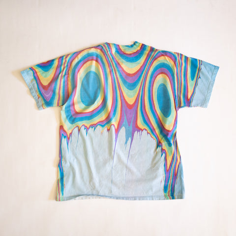 90's Experimental Marbling T-shirt - Artisan Collage