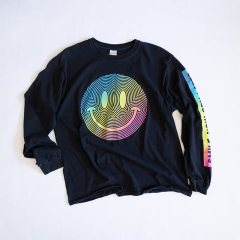 00's Psychedelic Smile L/S T-shirt - Artisan Collage