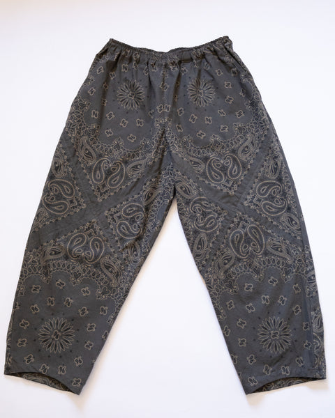 Paisley Bandana 3D Pants "Charcoal"