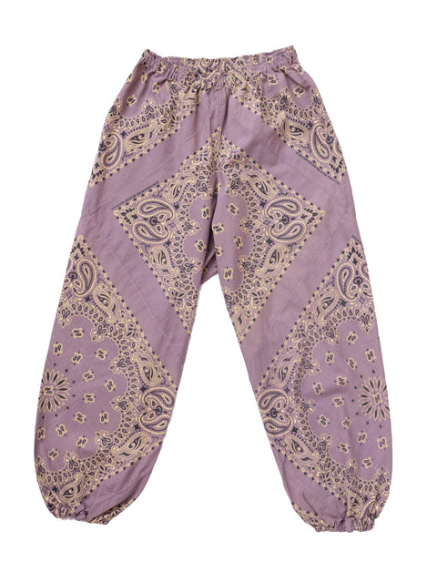 Paisley Bandana Ninja Pants (Lilac Purple) - Artisan Collage