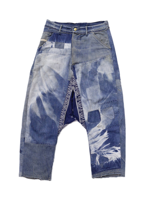 Patchwork Saruel Jeans - Artisan Collage